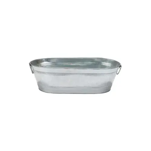 7.5 GALLON GALVANIZED OVAL TUB 7.5 GALLON GALVANIZED OVAL TUB