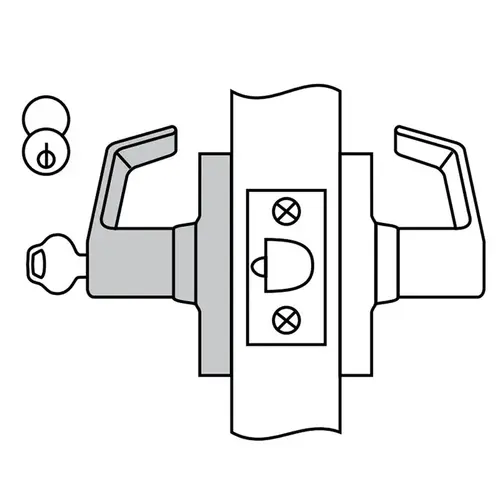 CL3857 Storeroom/Closet Standard-Duty Cylindrical Lever Lock Oil Rubbed Dark Bronze CL3857 Storeroom/Closet Standard-Duty Cylindrical Lever Lock Oil Rubbed Dark Bronze