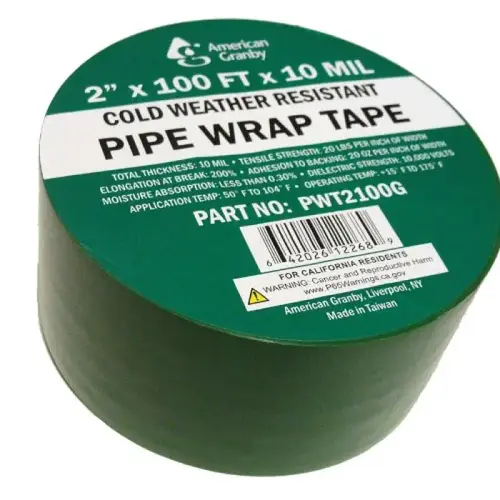 PIPE WRAP TAPE 2INX100FTX10MILGREEN PIPE WRAP TAPE 2INX100FTX10MILGREEN