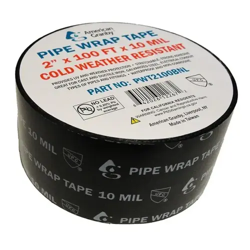 PIPE WRAP TAPE 2INX100FTX10MILBLK PIPE WRAP TAPE 2INX100FTX10MILBLK