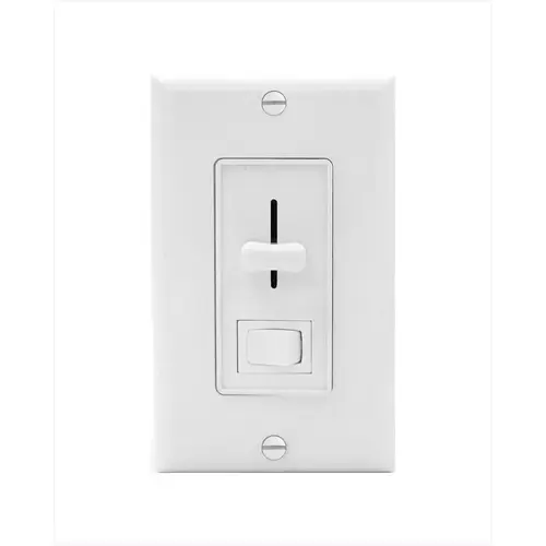 SWDMWK023LED WH DIMMER SWITCH SLIDER W SWITCH SWDMWK023LED WH DIMMER SWITCH SLIDER W SWITCH