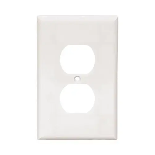 SINGLE GANG RECEPTACLE WALLPLATE WH SINGLE GANG RECEPTACLE WALLPLATE WH