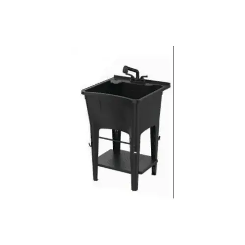 BLK ALL-IN-ONE LNDRY TUB + FAUCET BLK ALL-IN-ONE LNDRY TUB + FAUCET