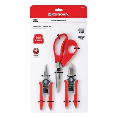 Pruner, Shear, and Snip Set, 3-Piece Pack Pruner, Shear, and Snip Set, 3-Piece Pack
