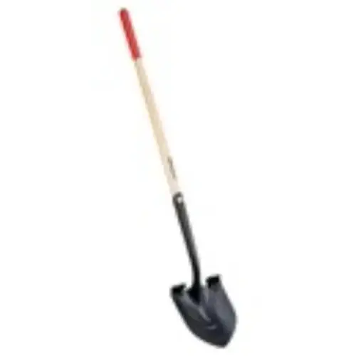 Boron Steel 14-Gauge #2 Round Point Shovel, Ash Hardwood Handle Boron Steel 14-Gauge #2 Round Point Shovel, Ash Hardwood Handle