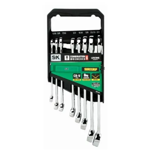 SK 8 PIECE SAE COMBINATION WRENCH SET SK 8 PIECE SAE COMBINATION WRENCH SET