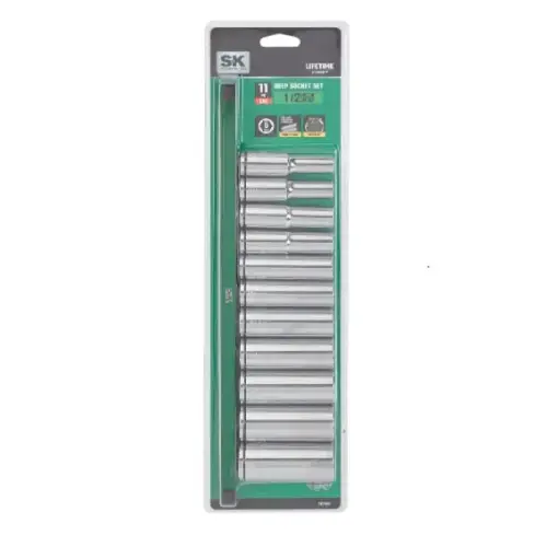 SK 11 PIECE SAE 1/2-IN DRIVE AND SOCKET SK 11 PIECE SAE 1/2-IN DRIVE AND SOCKET