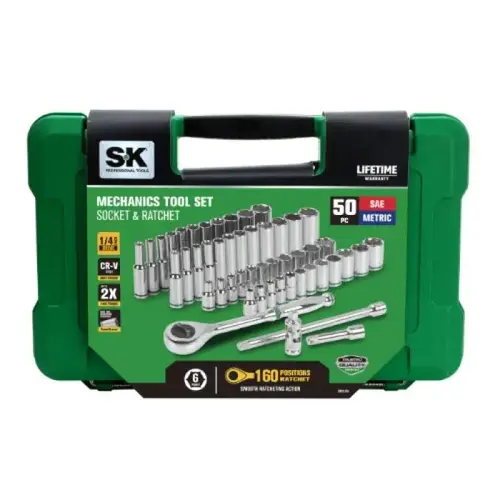 SK 50 PIECE 1/4 160P MECHANIC TOOL SET SK 50 PIECE 1/4 160P MECHANIC TOOL SET