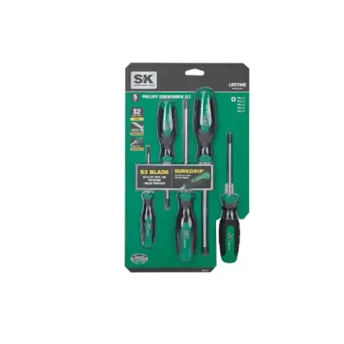 SK 5 PIECE PHILLIPS SCREWDRIVER SET SK 5 PIECE PHILLIPS SCREWDRIVER SET