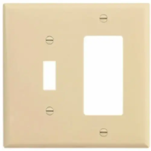 WALLPLATE 2G TOGGLE/DECO POLY MID IV WALLPLATE 2G TOGGLE/DECO POLY MID IV
