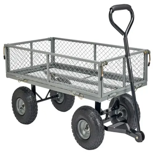 Metal Landscape Cart, 400 lb Capacity, 10 cu ft, Pneumatic Tires Metal Landscape Cart, 400 lb Capacity, 10 cu ft, Pneumatic Tires