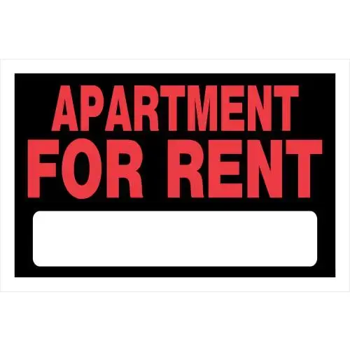 APARTMENT FOR RENT SIGN 8INX12IN APARTMENT FOR RENT SIGN 8INX12IN