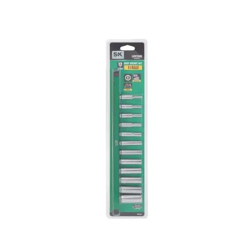 SK 12 PC METRIC 1/4-IN DRIVE AND SOCKET SK 12 PC METRIC 1/4-IN DRIVE AND SOCKET