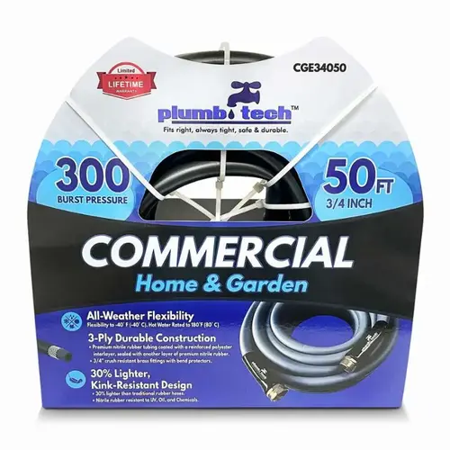 BLACK RUBBER HOSE 3/4INX50FT BLACK BLACK RUBBER HOSE 3/4INX50FT BLACK