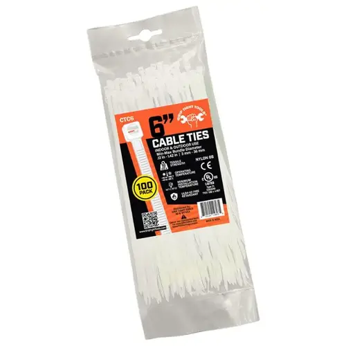 8IN NATURA CABLE TIE 50LB STRENGTH 100PK 8IN NATURA CABLE TIE 50LB STRENGTH 100PK