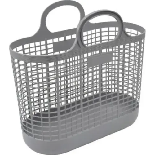 SHOPPING TOTE - GRAY SHOPPING TOTE - GRAY