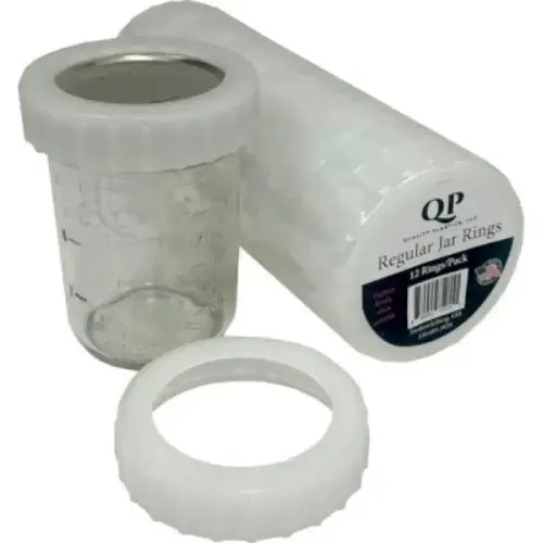 JAR RINGS - REG. - 12PK - WHITE JAR RINGS - REG. - 12PK - WHITE