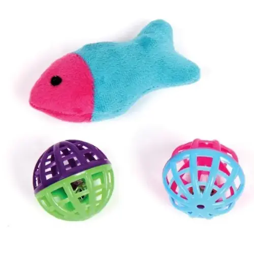 US180703 PET PARK BLVD PLUSH FISH & LATICE BALL US180703 PET PARK BLVD PLUSH FISH & LATICE BALL