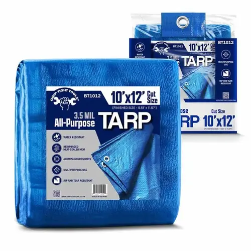 10X12 MEDIUM WEIGHT BLUE TARP 10X12 MEDIUM WEIGHT BLUE TARP