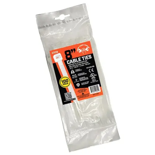 11.75IN NATURAL CABLE TIE 50LB 100 PACK 11.75IN NATURAL CABLE TIE 50LB 100 PACK