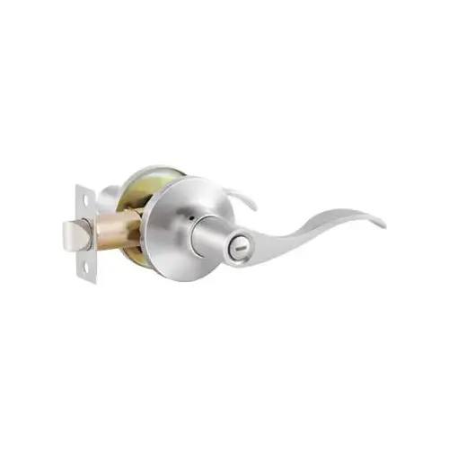 PRIVACY WAVE LEVER LOCK SATIN NICKEL PRIVACY WAVE LEVER LOCK SATIN NICKEL