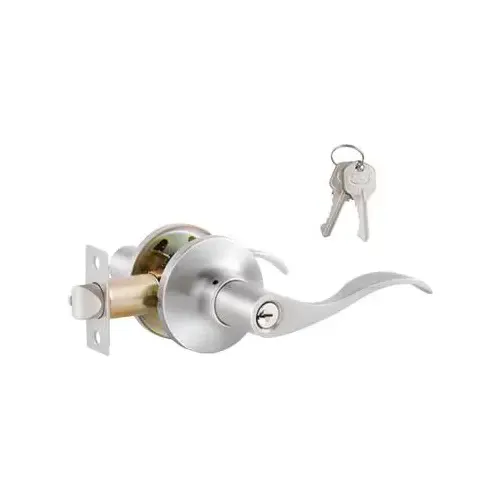 ENTRY WAVE LEVER SATIN NICKEL FINISH KW1 ENTRY WAVE LEVER SATIN NICKEL FINISH KW1