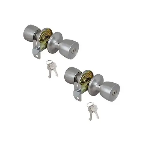 2PK. STAINLESS STEEL ENTRY LOCKSET KA-K 2PK. STAINLESS STEEL ENTRY LOCKSET KA-K