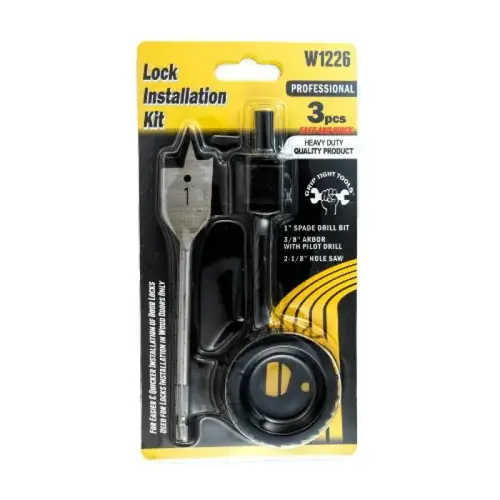 LOCK INSTALLATION KIT 3-PIECE LOCK INSTALLATION KIT 3-PIECE