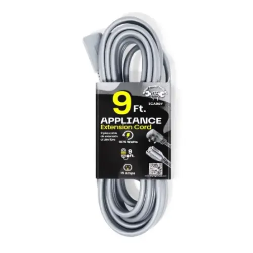 APPLIANCE CORD 9 FOOT 14/3 APPLIANCE CORD 9 FOOT 14/3