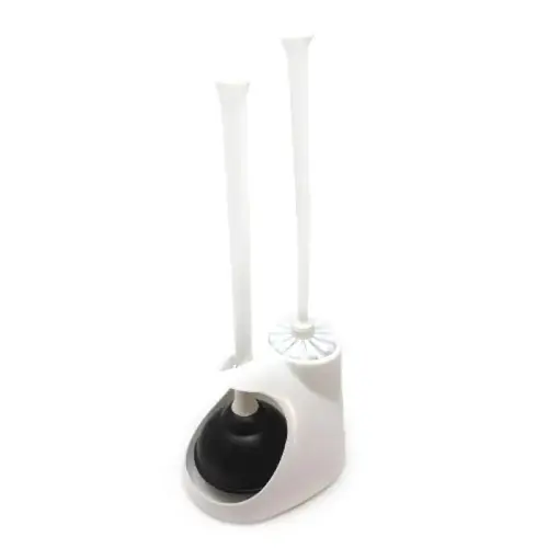 TOILET PLUNGER 2 IN 1 WITH BRUSH IN CADDY TOILET PLUNGER 2 IN 1 WITH BRUSH IN CADDY