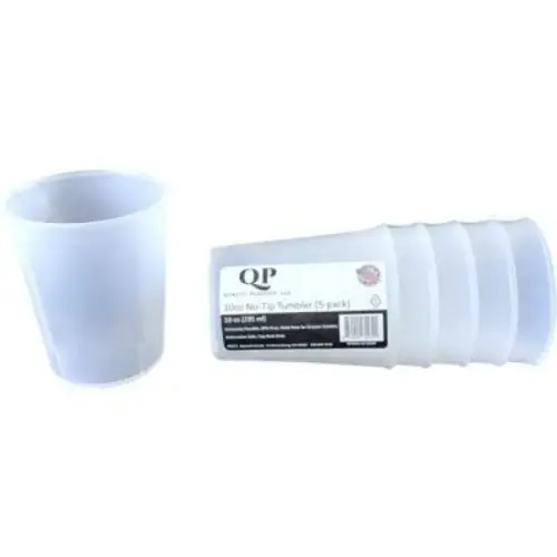 TUMBLER 10OZ - NO TIP - 5PK - CLEAR TUMBLER 10OZ - NO TIP - 5PK - CLEAR