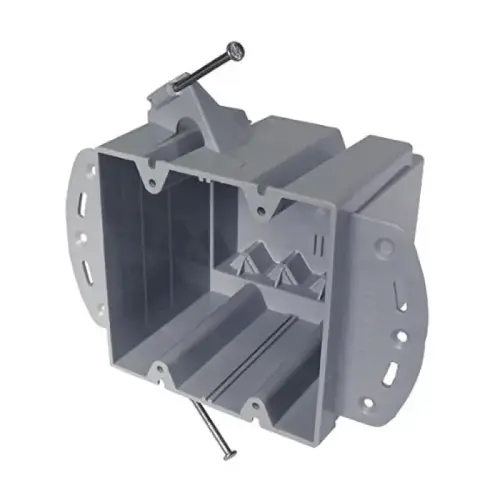 BOX 2-GANG W/NAIL & BRACKET 48 CU IN BOX 2-GANG W/NAIL & BRACKET 48 CU IN