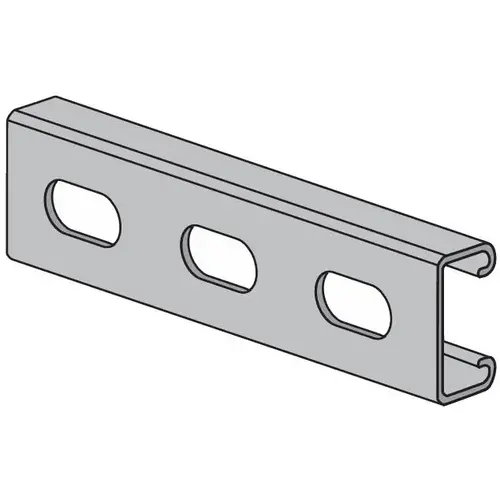 14 Gauge Deep Channel Strut, 1-5/8" W x 13/16" D, 2 ft, Electro-Galvanized 14 Gauge Deep Channel Strut, 1-5/8" W x 13/16" D, 2 ft, Electro-Galvanized