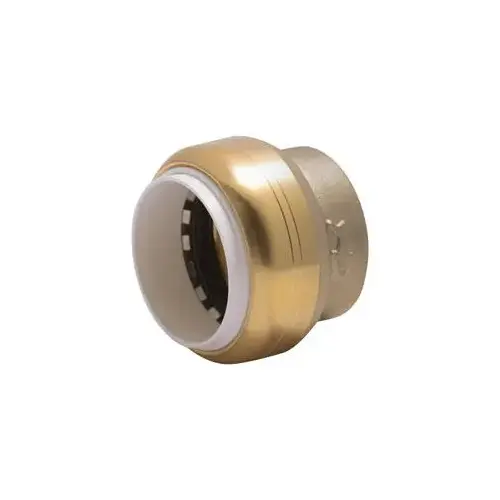 Push-to-Connect End Cap, Brass, 1" IPS, Lead-Free Push-to-Connect End Cap, Brass, 1" IPS, Lead-Free