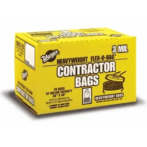 HBP42-20 42 GAL 3 MIL CONTRACTOR BAG 20 / BOX HBP42-20 42 GAL 3 MIL CONTRACTOR BAG 20 / BOX