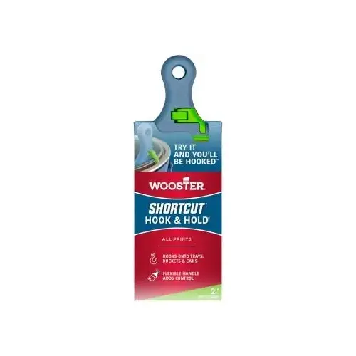 Shortcut 2 In. Hook & Hold Angle Sash Short Handle Paint Brush Shortcut 2 In. Hook & Hold Angle Sash Short Handle Paint Brush