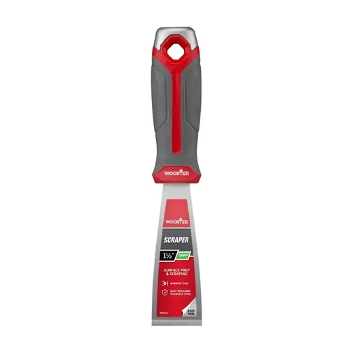 Wooster 8751-1-1/2 Scraper, 1-1/2 in W Blade, Stiff Blade, Stainless Steel Blade Wooster 8751-1-1/2 Scraper, 1-1/2 in W Blade, Stiff Blade, Stainless Steel Blade