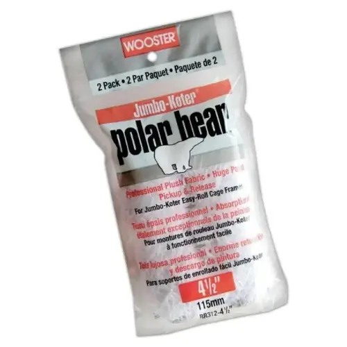 RR312 ROLLER COVER J-KOTR PBEAR 4.5 3/4 2PK RR312 ROLLER COVER J-KOTR PBEAR 4.5 3/4 2PK