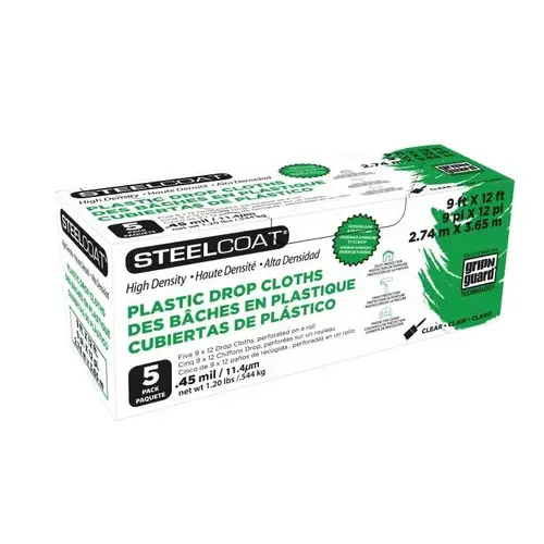 9X12FT .45 MIL PERF DROP CLOTH 5 PK 9X12FT .45 MIL PERF DROP CLOTH 5 PK