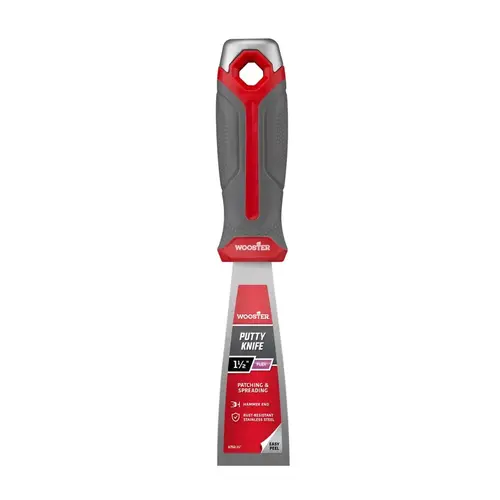 Wooster Putty Knife, 1-1/2 in W Blade, Stainless Steel Blade Wooster Putty Knife, 1-1/2 in W Blade, Stainless Steel Blade