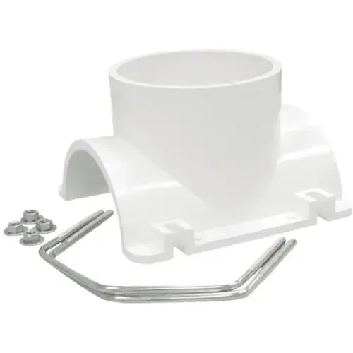 PVC DWV Saddle Tee Kit, 4 x 3 Inch, Solvent Weld PVC DWV Saddle Tee Kit, 4 x 3 Inch, Solvent Weld
