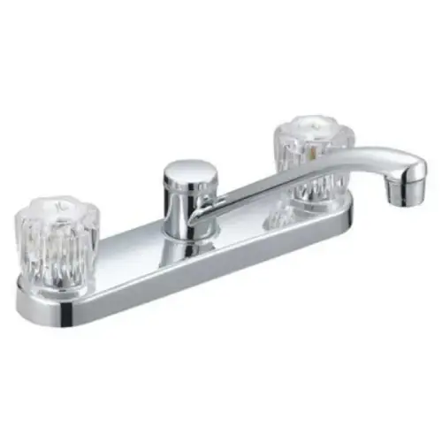 Kitchen Faucet, 8" Center, 2-Handle, Chrome Kitchen Faucet, 8" Center, 2-Handle, Chrome