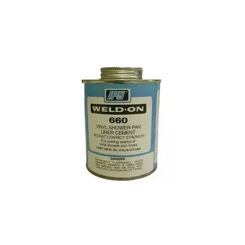 PVC Shower Pan Liner Cement, 1 Pint PVC Shower Pan Liner Cement, 1 Pint
