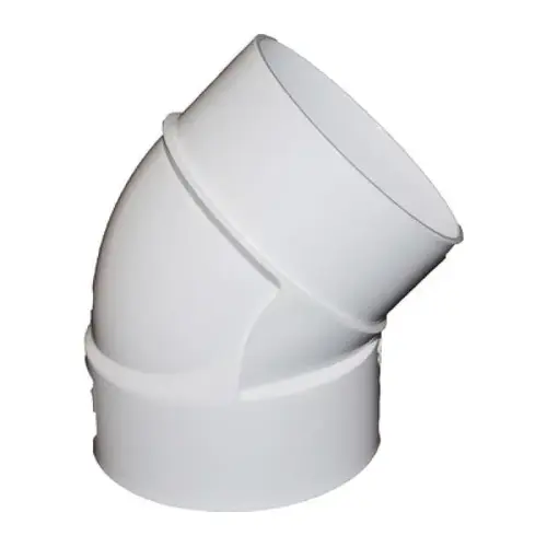 6-inch PVC 45-Degree Hub x Spigot Street Elbow 6-inch PVC 45-Degree Hub x Spigot Street Elbow
