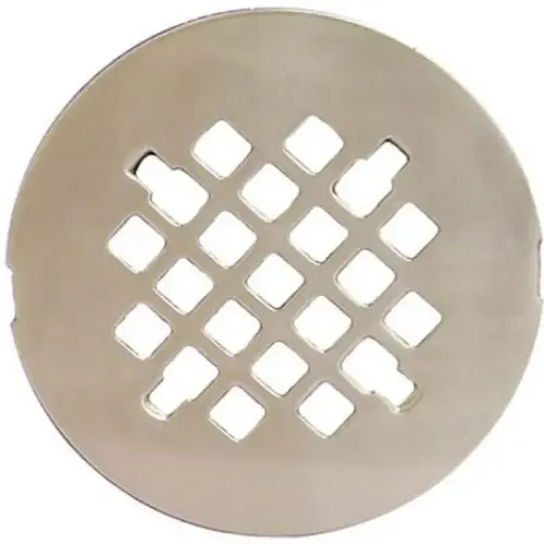 4-1/4" Round Snap-In Shower Drain Strainer, Brushed Nickel PVD 4-1/4" Round Snap-In Shower Drain Strainer, Brushed Nickel PVD