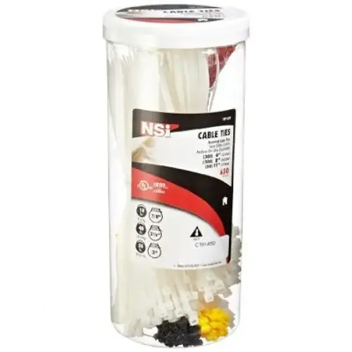 CABLE TIE CANISTER ASSORTED 650PC CABLE TIE CANISTER ASSORTED 650PC