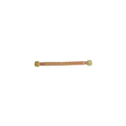 Water Heater Connector, 18" Corrugated Copper, 3/4" FIP, Dielectric Water Heater Connector, 18" Corrugated Copper, 3/4" FIP, Dielectric