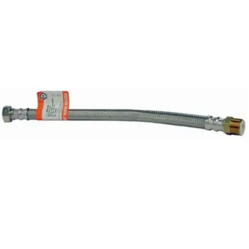 18IN STAINLESS STL WATER HEATER CONNECTOR 18IN STAINLESS STL WATER HEATER CONNECTOR