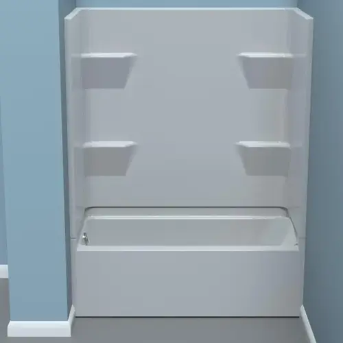 TUB SHOWER 4PCS 60X31 WHITE TUB SHOWER 4PCS 60X31 WHITE