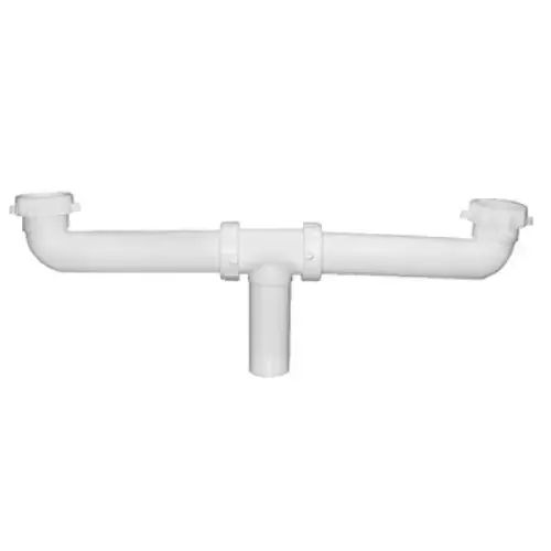 PVC Center Outlet Waste, 1-1/2", Slip Joint, Baffle Tee PVC Center Outlet Waste, 1-1/2", Slip Joint, Baffle Tee